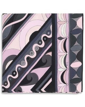 PUCCI Silk Triangle Scarf - Blue