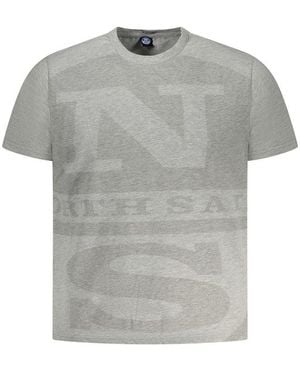 North Sails Grigio Cotton Mens T - Grey