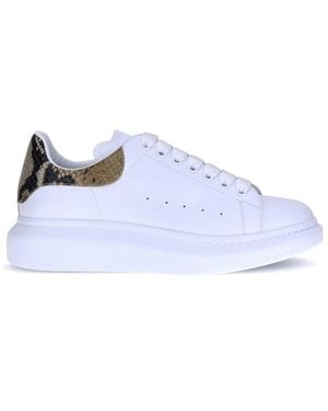 McQueen Leather Trainers - White