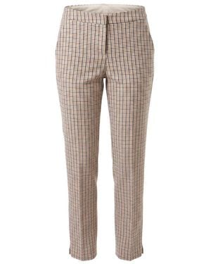 Trussardi White Cotton S Trousers - Grey
