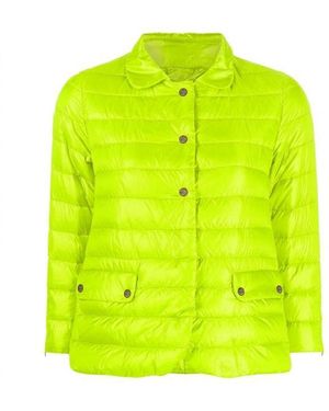 Herno Crop-Sleeve Down Jacket - Yellow