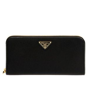 Prada Nylon Logo Wallet - Black