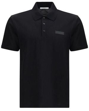 Givenchy Black Cotton Polo Shirt