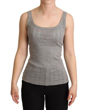 Dolce & Gabbana Cotton Modal Canotta Tank Top T-Shirt - Grey