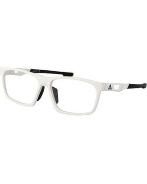 adidas White Plastic Glasses (frames) - Metallic