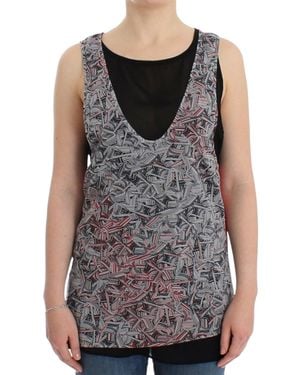 CoSTUME NATIONAL Black Sleeveless Top