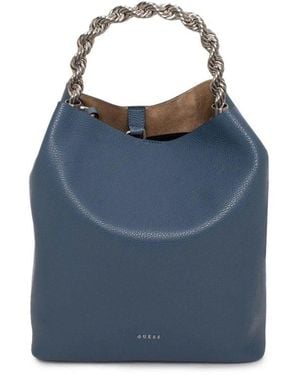 Guess Blue Leather Shoulder Bag