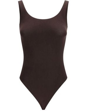 Wolford Brown Cotton Bodysuit