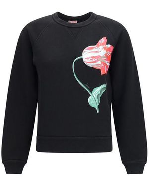 KENZO Tulip Cotton Sweatshirt - Blue