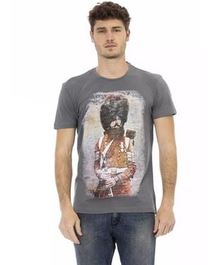 TRUSSARDI ACTION Grey Cotton Men T