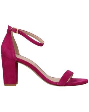 Stuart Weitzman Pink Leather Sandal