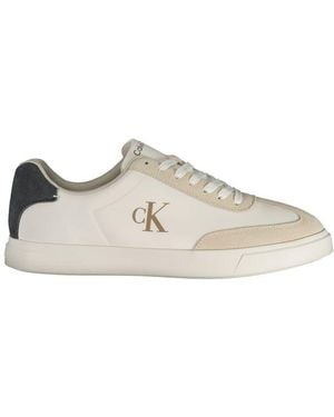 Calvin Klein White Polyester Men's Trainer - Multicolour