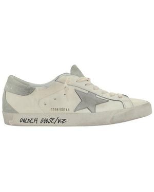 Golden Goose White Goatskin Trainers