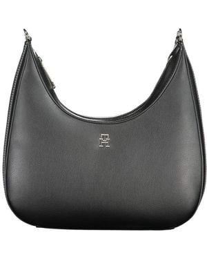 Tommy Hilfiger Black Polyester Handbag - Grey