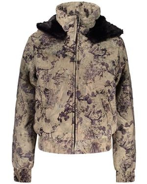 Desigual Green Polyester 's Jacket - Brown