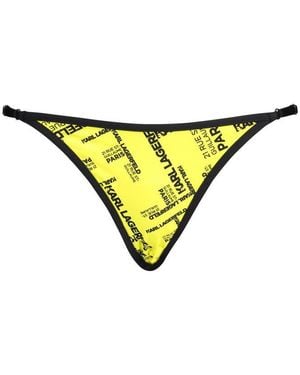 KARL LAGERFELD Yellow Polyamide 's Swim Brief