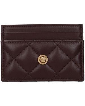 Versace Brown Leather Cardholder