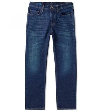 Acne Studios River Dark Cotton Denim Jeans - Blue