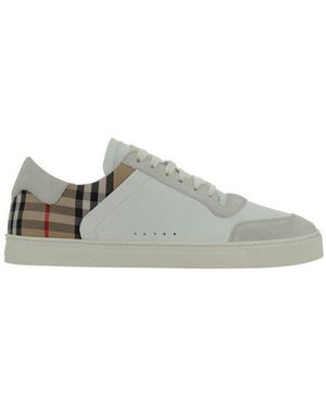 Burberry White Rubber Trainers - Green