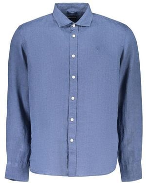 North Sails Blue Linen Men's Shirt