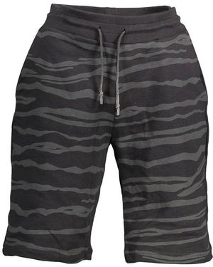 Roberto Cavalli Black Cotton Men's Sweatpant - Grey
