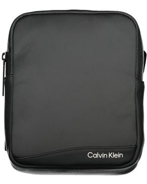 Calvin Klein Sleek Recycled Polyester Shoulder Bag - Black