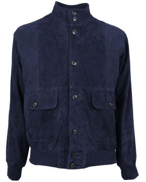 Emilio Romanelli Calfskin Jacket - Blue