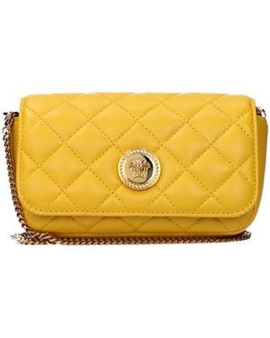 Versace Yellow Leather Crossbody Bag