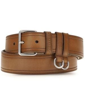 Miu Miu Brown Calf Leather Bos Taurus Regular Belt
