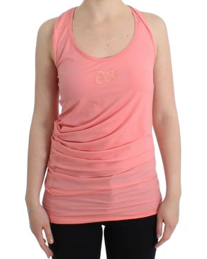 Roberto Cavalli Chic Cotton Blend Tank Top - Pink