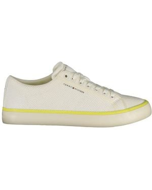 Tommy Hilfiger White Polyester Men Trainer