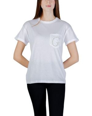 Guess White Cotton T