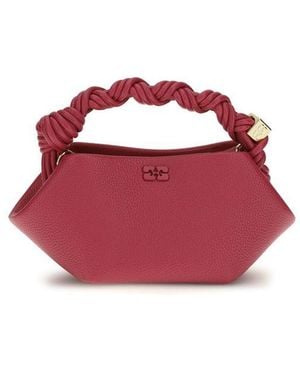 Ganni Multicolour Recycled Polyester Handbag - Red
