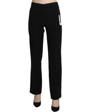 Bencivenga Black High Waist Straight Formal Dress Trouser