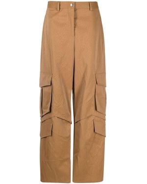 MSGM Multi-Pocket Cargo Trousers - Natural