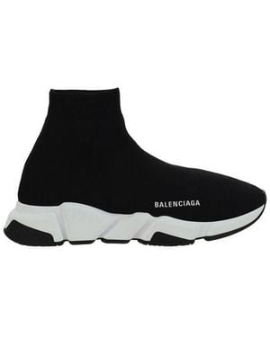 Balenciaga Black Elastane Athletic Sneakers