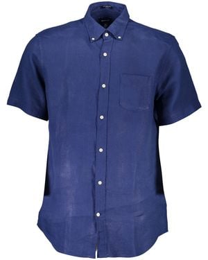 GANT Ele Linen Button-Down Shirt - Blue