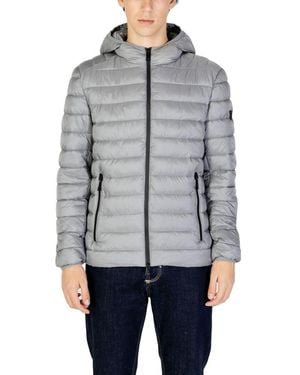 Gianni Lupo Grey Polyamide Coat