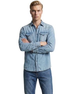 Replay Light Blue Denim Shirt