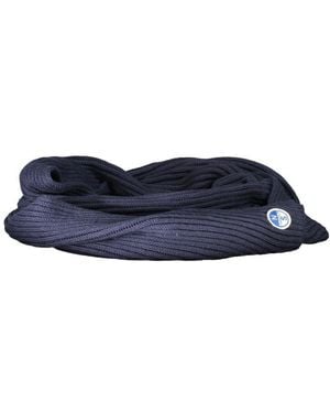 North Sails Blue Cotton Men Scarf