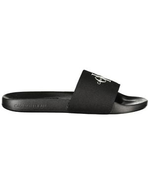 Calvin Klein Black Polyester Men's Slipper