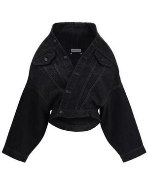 Balenciaga Black Cotton Denim Jacket