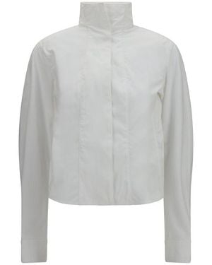 Jacquemus White Cotton Dress Shirt - Gray