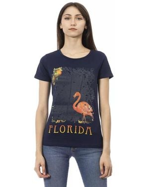 TRUSSARDI ACTION Blue Cotton T