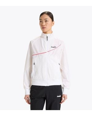 Diadora White Polyamide Shell Jacket