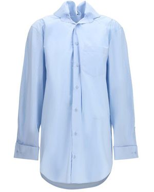 ALAINPAUL Blue Cotton Shirt