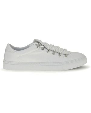 Diemme White Calf Leather Bos Taurus Athletic Trainers