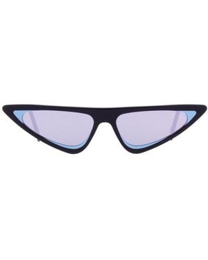 Andy Wolf Black Acetate Sunglasses - Blue