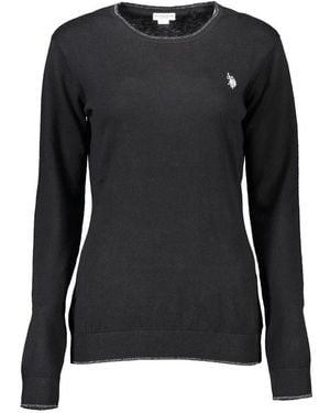 U.S. POLO ASSN. U. S. Polo Assn. Cotton Sweatshirt - Black