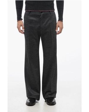 Dolce & Gabbana Wool Blend Stretchy Pants - Black